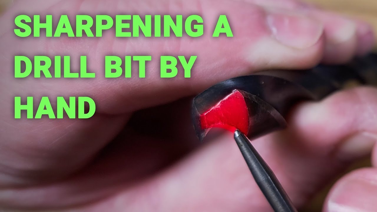 video thumbnail for 'Sharpen a drill bit by hand without power tools or grinders...'